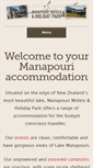 Mobile Screenshot of manapourimotels.co.nz