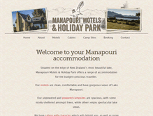 Tablet Screenshot of manapourimotels.co.nz
